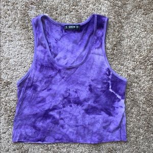 Purple  tie dye top